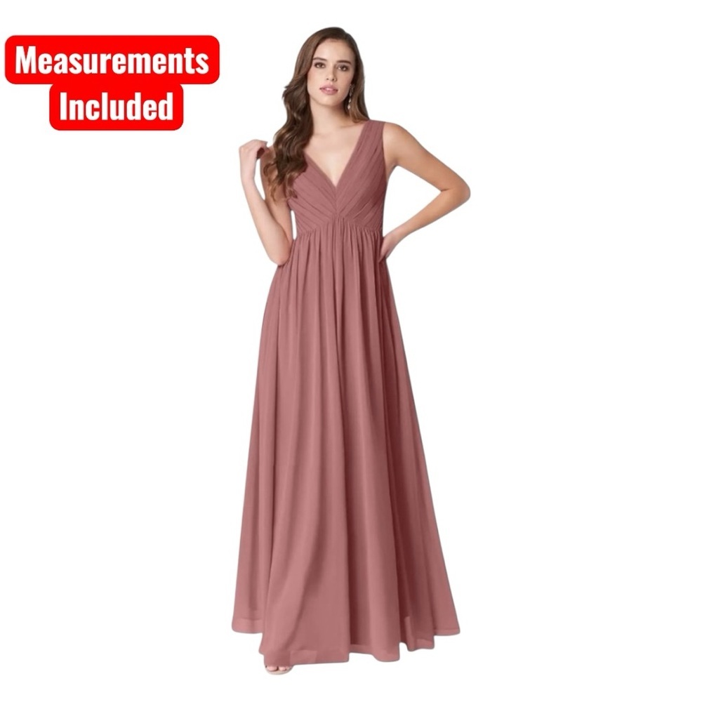 Active Seller! Bridesmaid Azazie Ranvin A-Line V-Neck Chiffon Formal Dress
